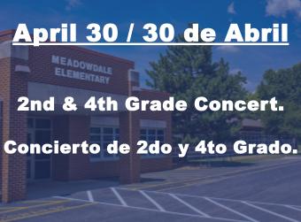 2nd and 4th Grade Concert / Concierto de 2do y 4to Grado