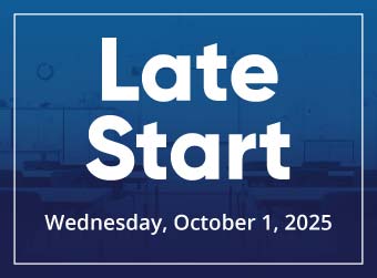 Reminder: Wednesday, October 1, is a Regularly Scheduled Late Start Date